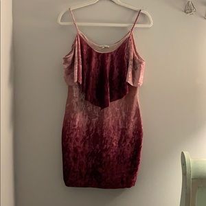 Ombré velvet dress